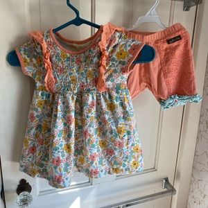 Matilda Jane floral and eyelet matching top and bottom